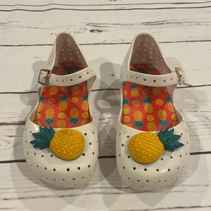 Mini Melissa girls pineapple shoes